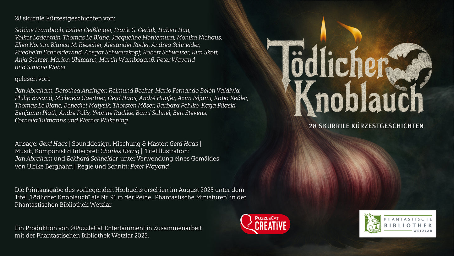 Tödlicher Knoblauch - 28 skurrile Kürzestgeschichten (Hörbuch)